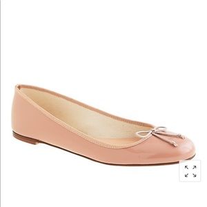 J. Crew nude patent Classic ballet flat